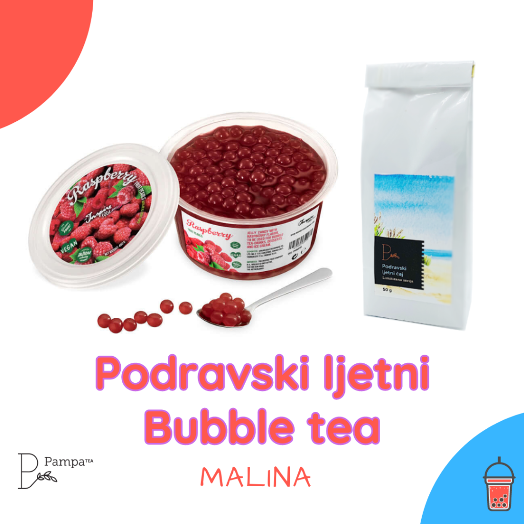 Malina Raspberry Tea Podravski ljetni bubble tea od maline - Pampa - tea I Čajevi